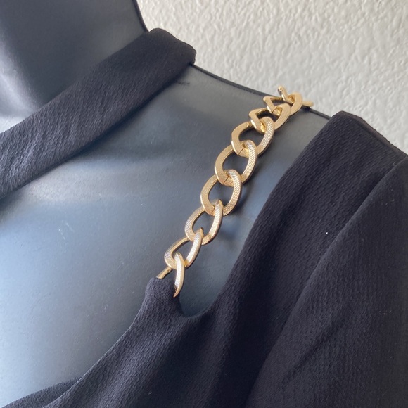 Zara Black Dress with Gold Chain - Picture 15 of 15